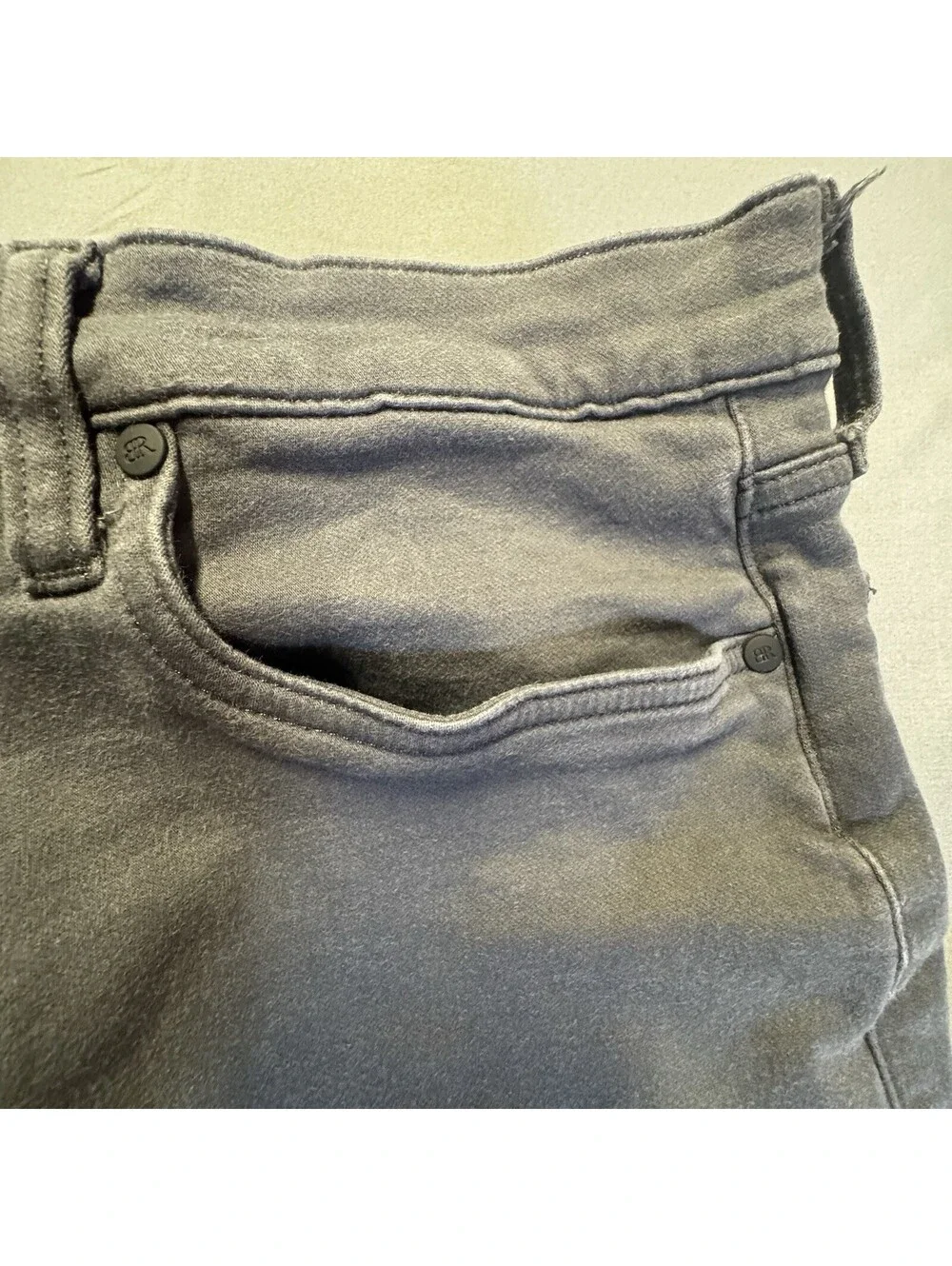 Banana Republic Pants Mens 40x32 Charcoal Gray Faded Straight Leg Casual Chino⁠